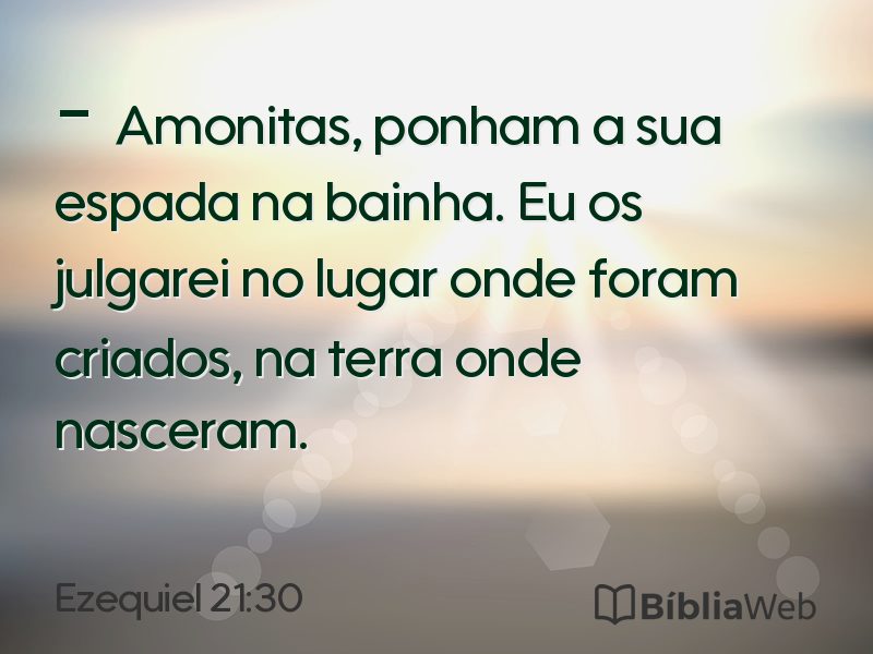 Ezequiel 21:30 em imagem para compartilhar