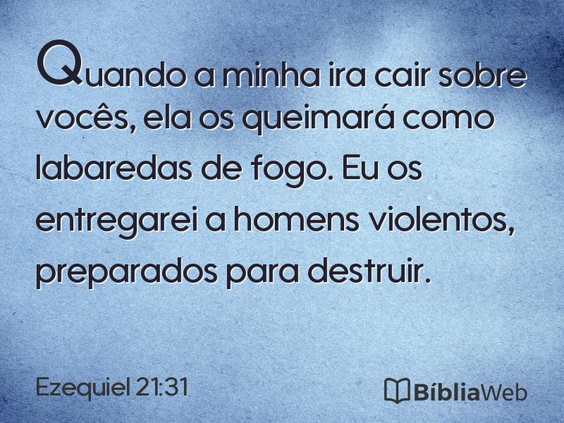 Ezequiel 21:31 em imagem para compartilhar