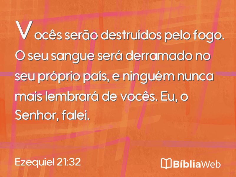 Ezequiel 21:32 em imagem para compartilhar