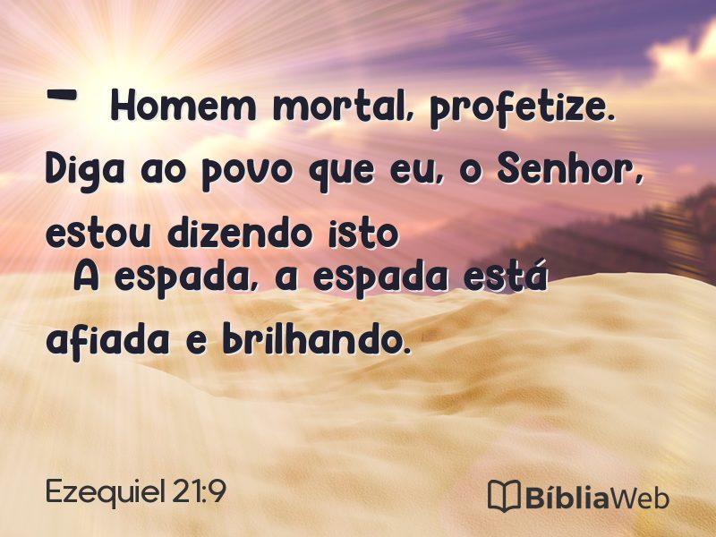 Ezequiel 21:9 em imagem para compartilhar
