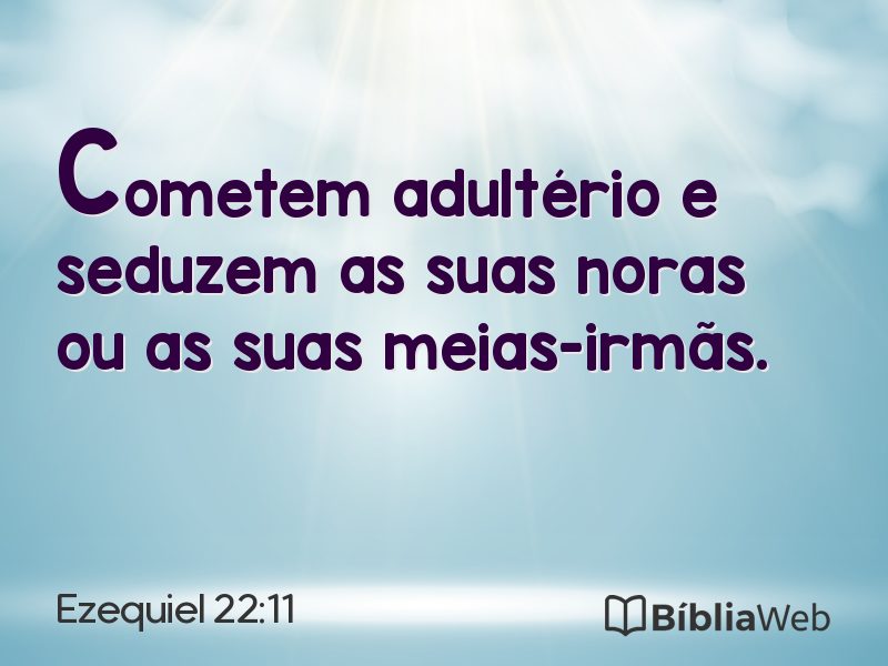 Ezequiel 22:11 em imagem para compartilhar