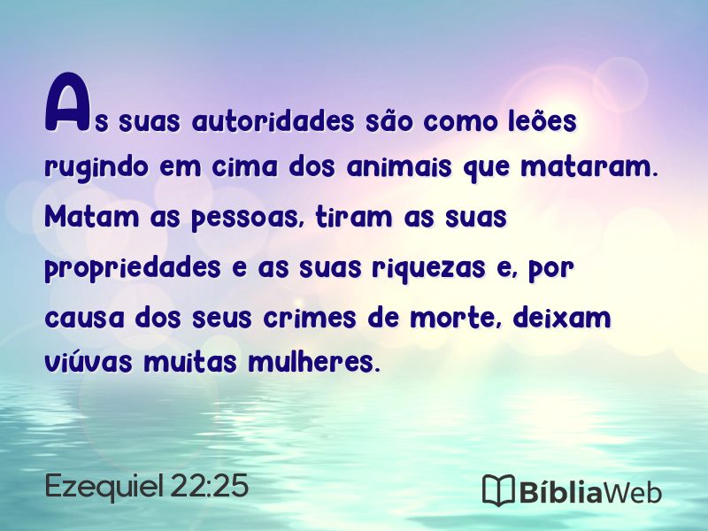 Ezequiel 22:25 em imagem para compartilhar