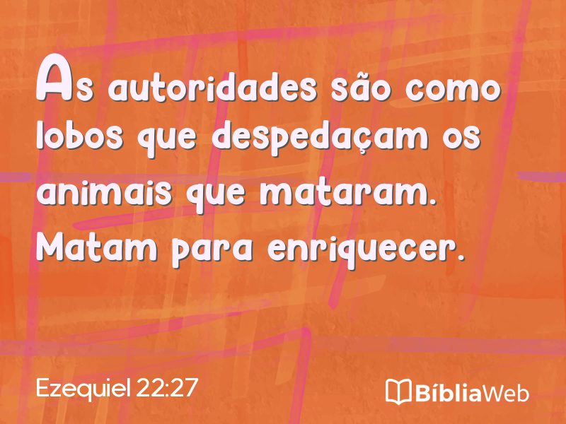 Ezequiel 22:27 em imagem para compartilhar