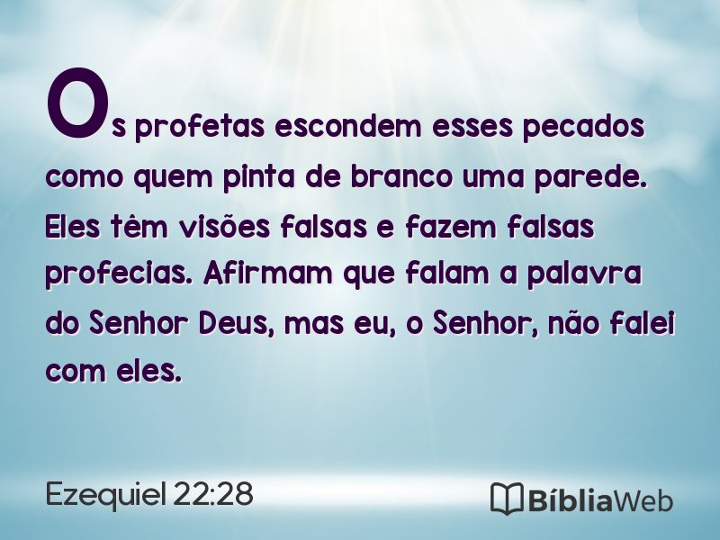 Ezequiel 22:28 em imagem para compartilhar