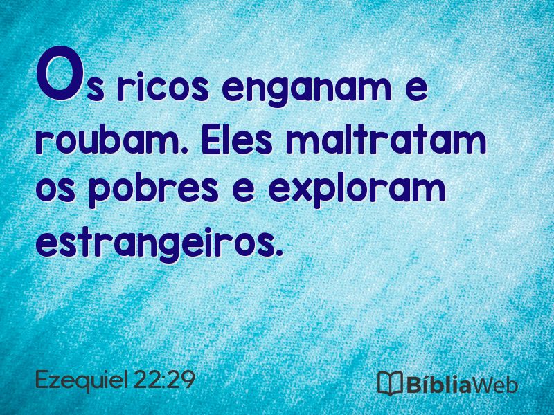 Ezequiel 22:29 em imagem para compartilhar