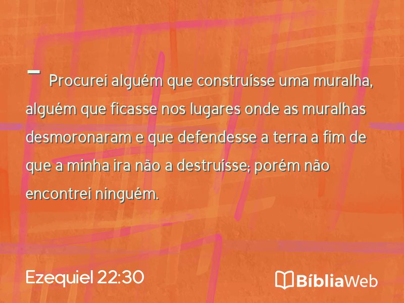 Ezequiel 22:30 em imagem para compartilhar