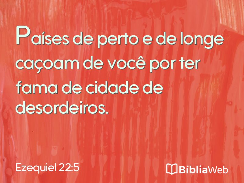 Ezequiel 22:5 em imagem para compartilhar