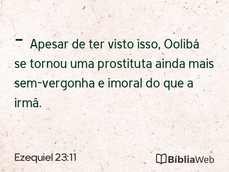 Ezequiel 23:11 em imagem para compartilhar