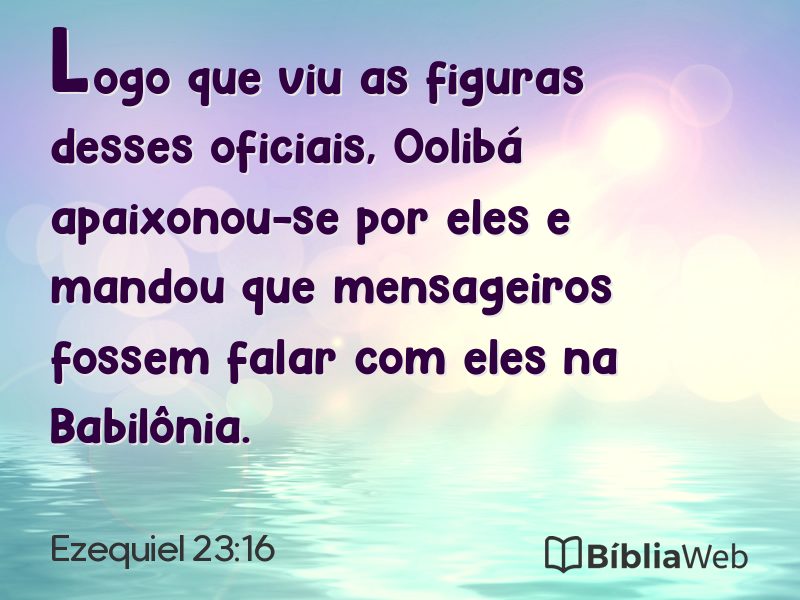 Ezequiel 23:16 em imagem para compartilhar