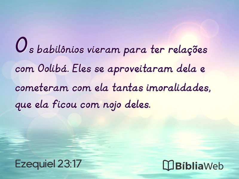 Ezequiel 23:17 em imagem para compartilhar