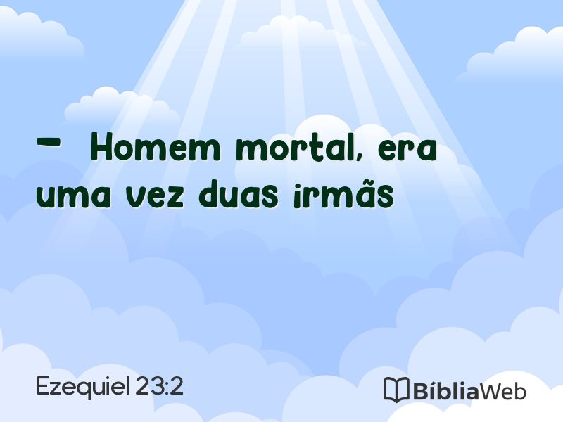 Ezequiel 23:2 em imagem para compartilhar