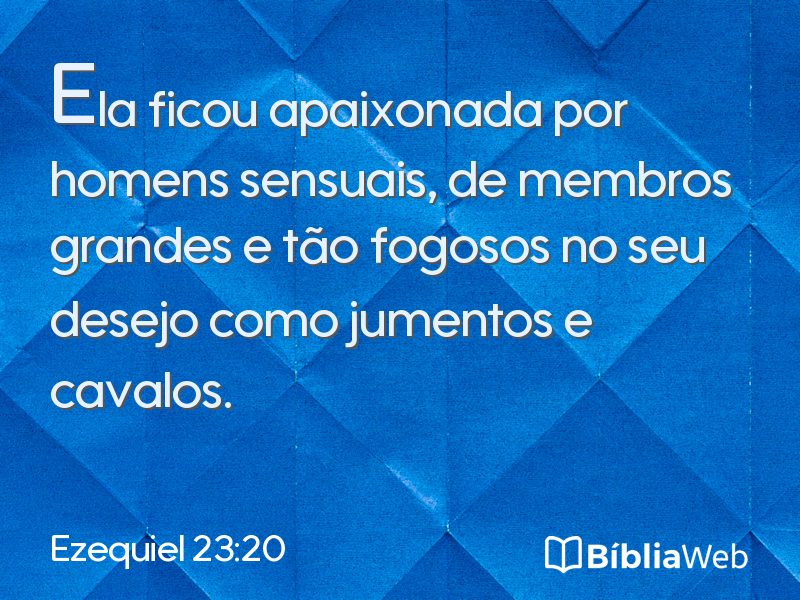 Ezequiel 23:20 em imagem para compartilhar