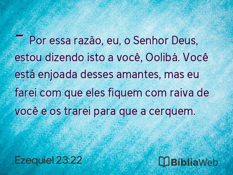 Ezequiel 23:22 em imagem para compartilhar