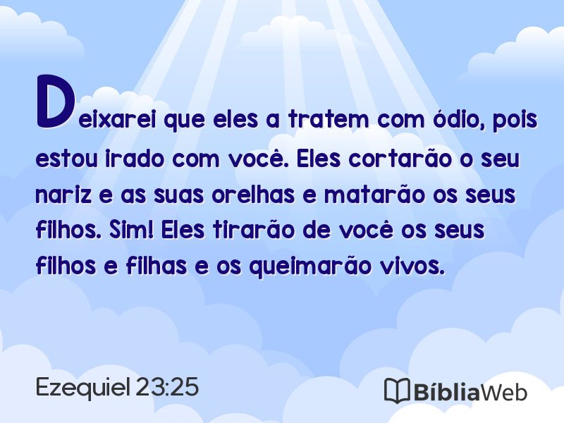 Ezequiel 23:25 em imagem para compartilhar