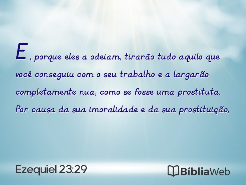 Ezequiel 23:29 em imagem para compartilhar