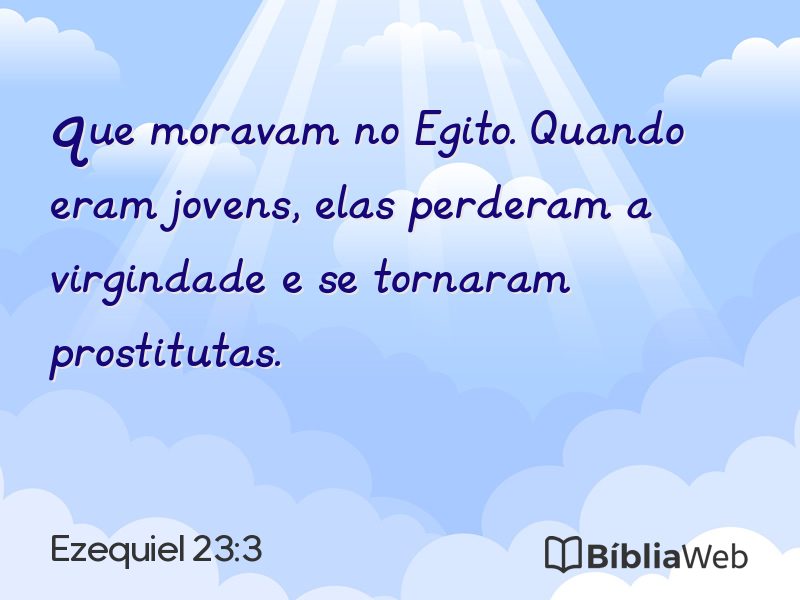 Ezequiel 23:3 em imagem para compartilhar