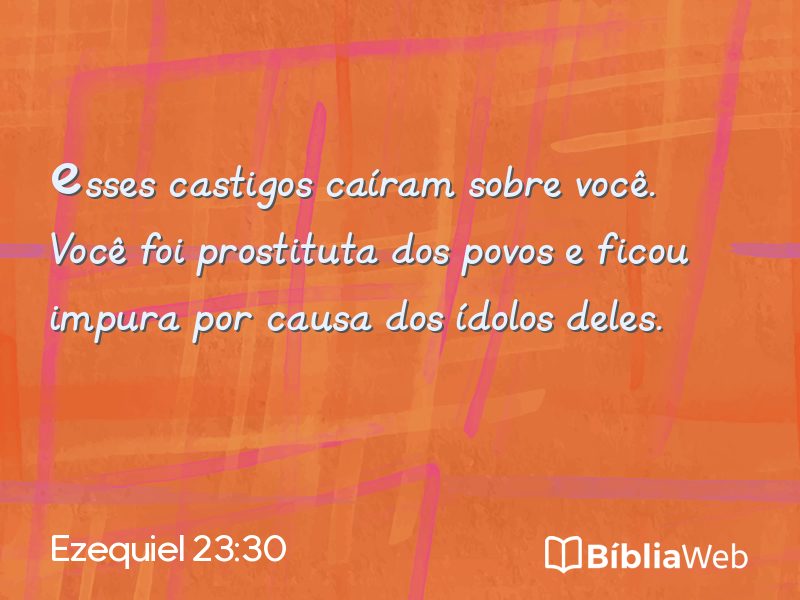Ezequiel 23:30 em imagem para compartilhar