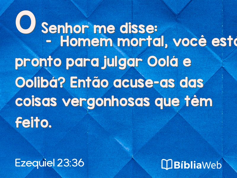 Ezequiel 23:36 em imagem para compartilhar