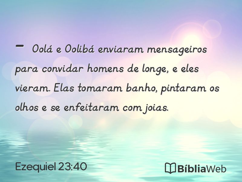 Ezequiel 23:40 em imagem para compartilhar