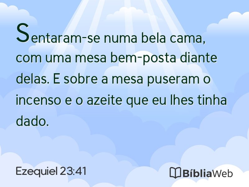 Ezequiel 23:41 em imagem para compartilhar