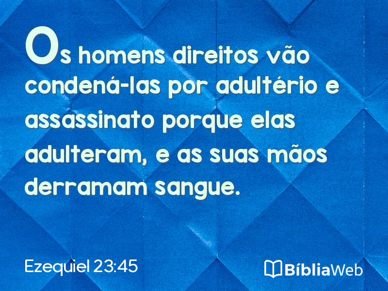 Ezequiel 23:45 em imagem para compartilhar