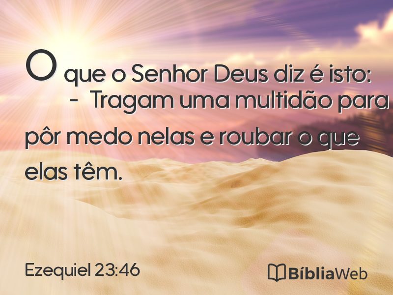 Ezequiel 23:46 em imagem para compartilhar