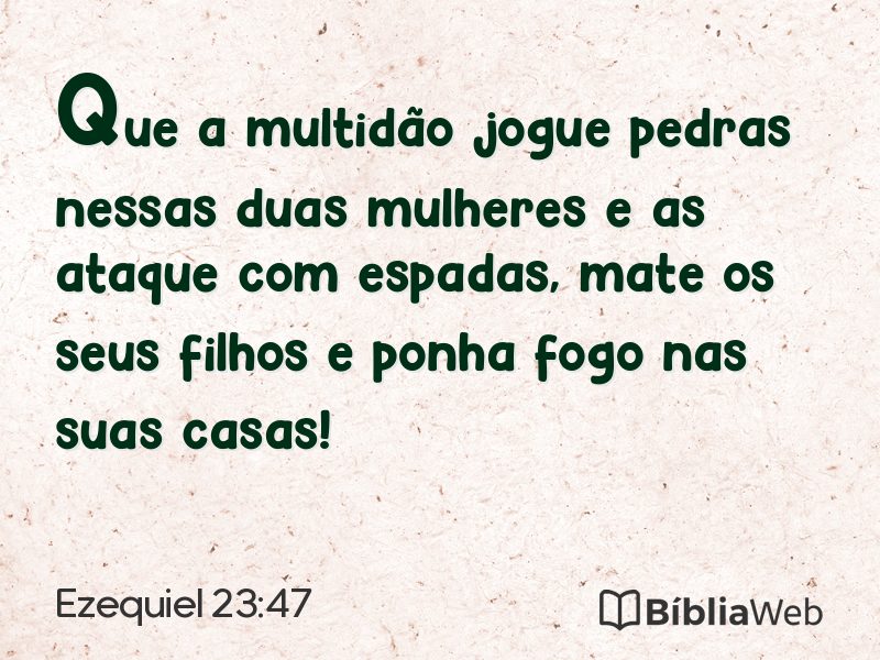 Ezequiel 23:47 em imagem para compartilhar