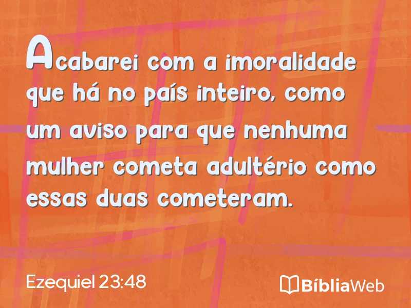 Ezequiel 23:48 em imagem para compartilhar