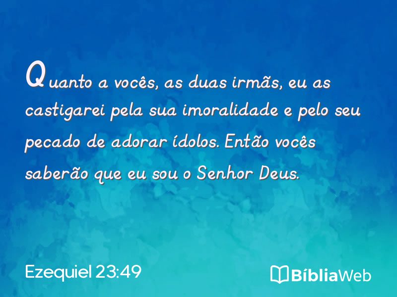Ezequiel 23:49 em imagem para compartilhar