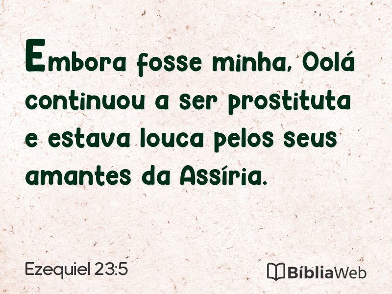 Ezequiel 23:5 em imagem para compartilhar