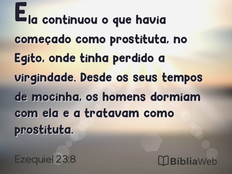 Ezequiel 23:8 em imagem para compartilhar