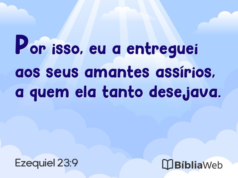 Ezequiel 23:9 em imagem para compartilhar