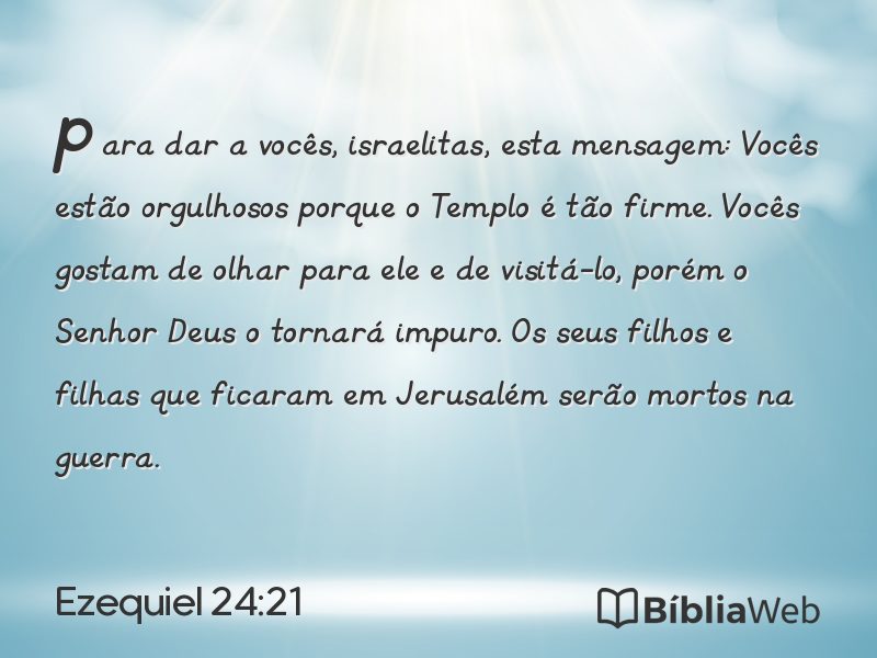 Ezequiel 24:21 em imagem para compartilhar