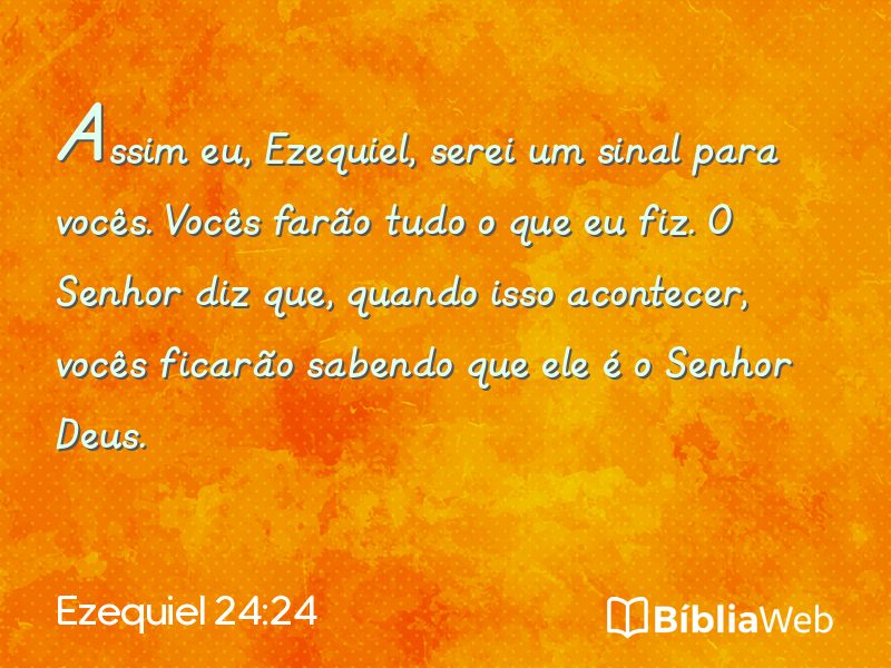 Ezequiel 24:24 em imagem para compartilhar