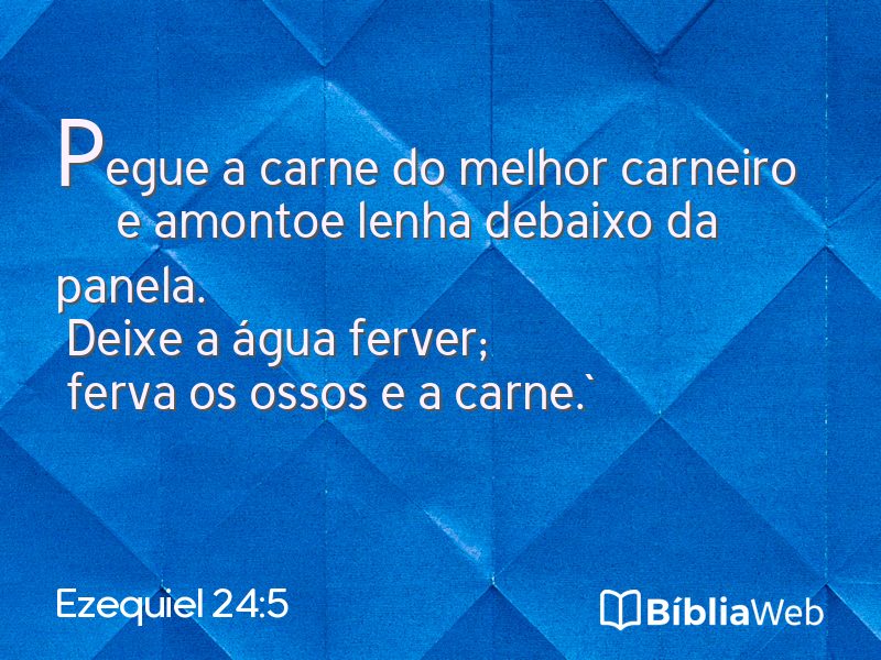 Ezequiel 24:5 em imagem para compartilhar