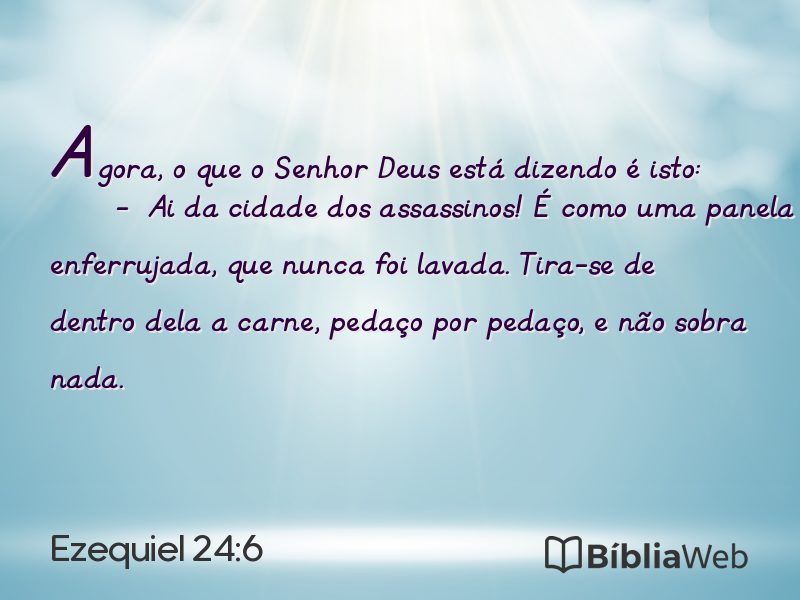 Ezequiel 24:6 em imagem para compartilhar