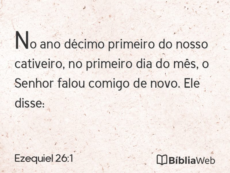 Ezequiel 26:1 em imagem para compartilhar