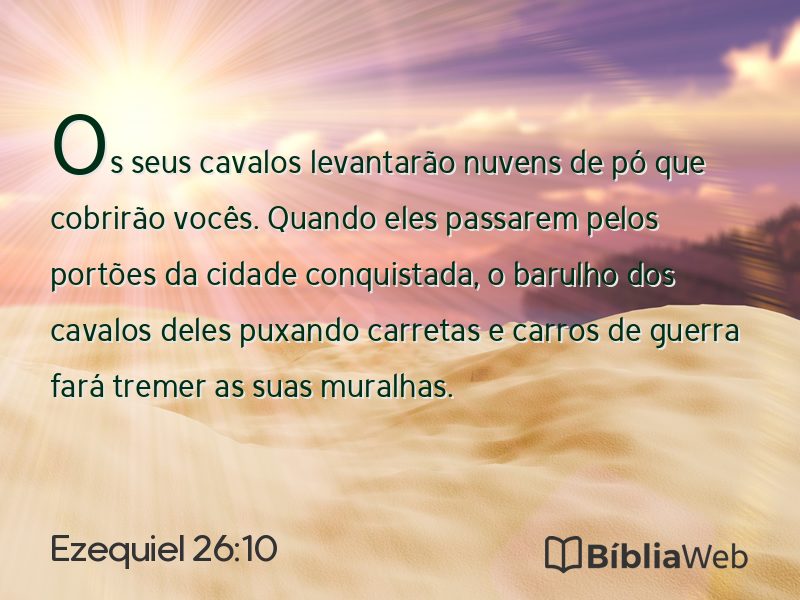Ezequiel 26:10 em imagem para compartilhar