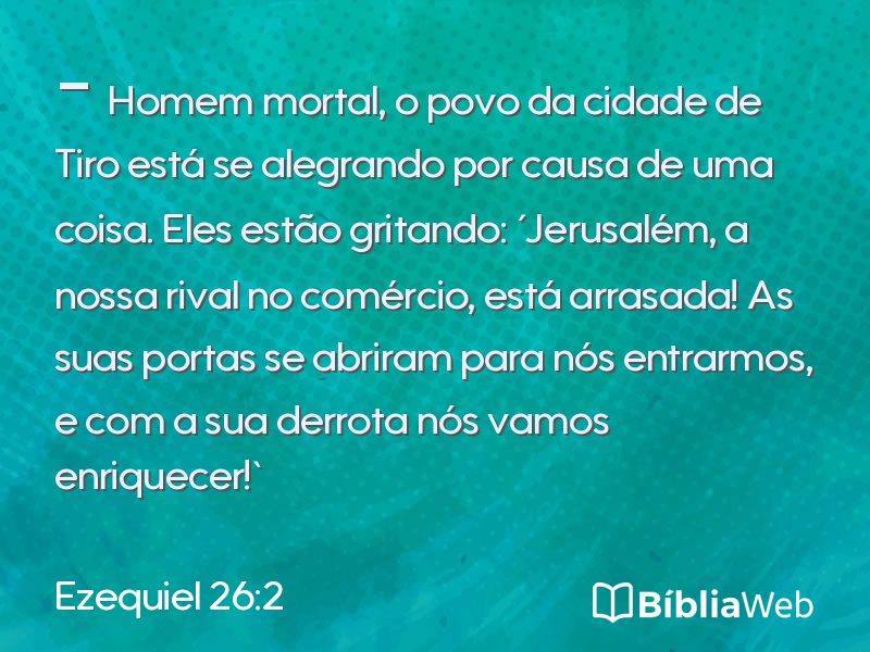 Ezequiel 26:2 em imagem para compartilhar
