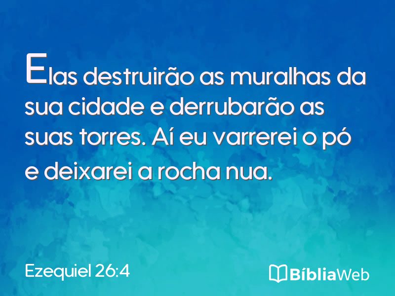 Ezequiel 26:4 em imagem para compartilhar