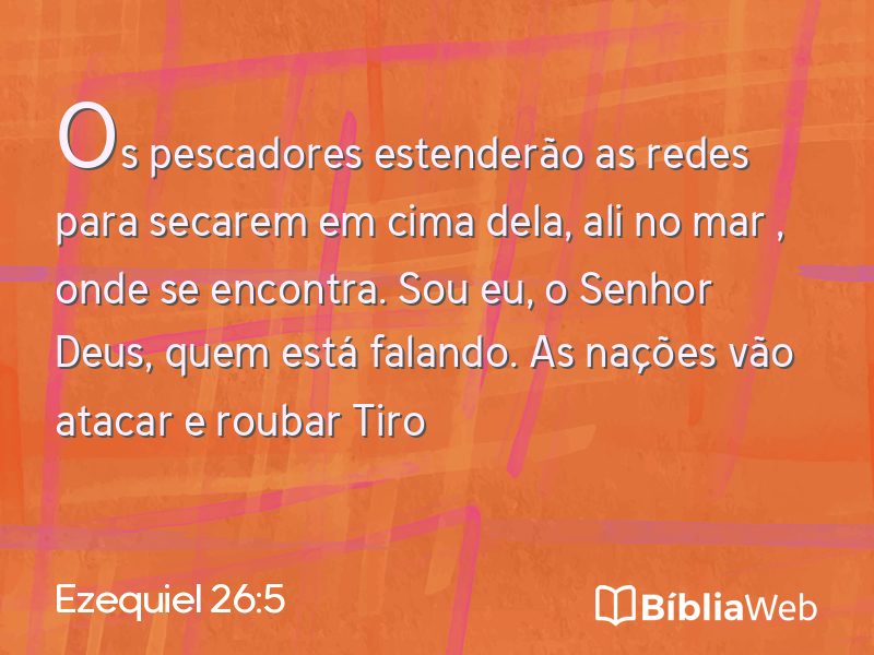 Ezequiel 26:5 em imagem para compartilhar