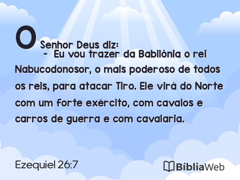 Ezequiel 26:7 em imagem para compartilhar