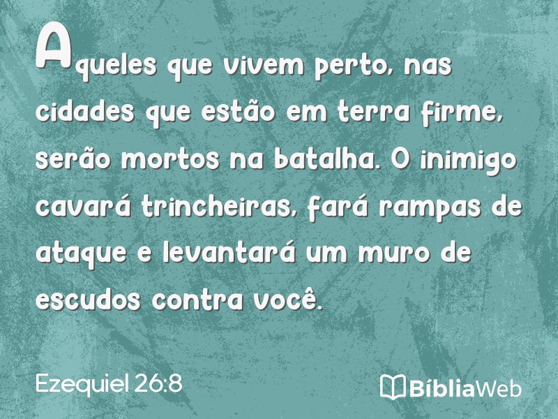 Ezequiel 26:8 em imagem para compartilhar