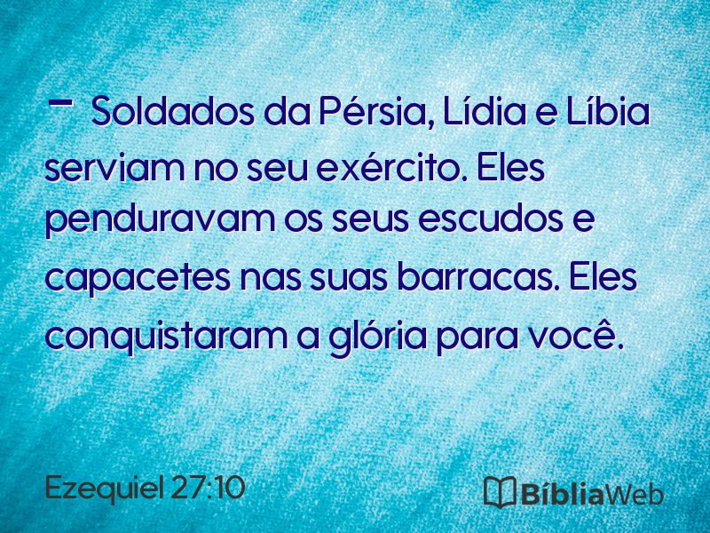 Ezequiel 27:10 em imagem para compartilhar
