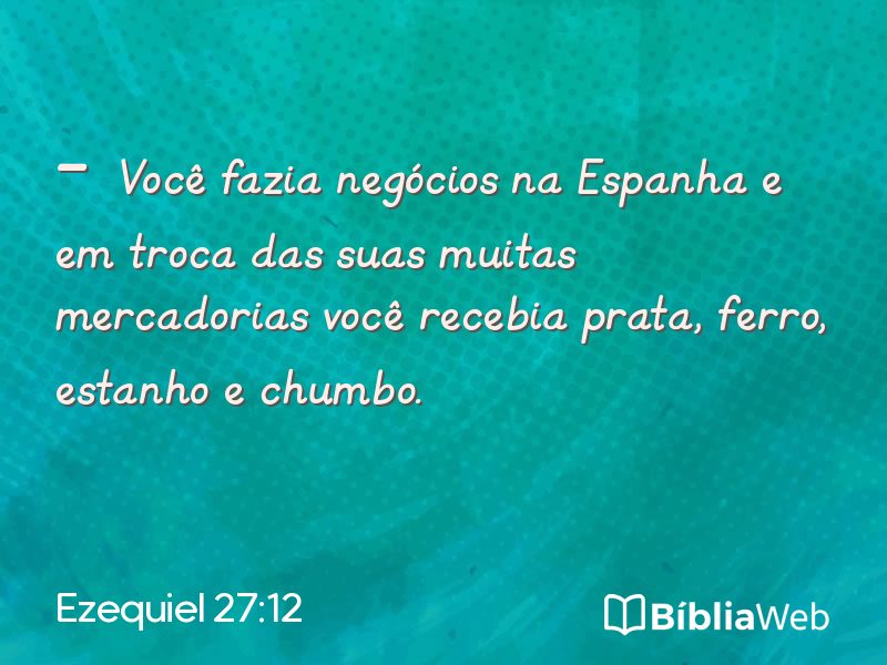 Ezequiel 27:12 em imagem para compartilhar
