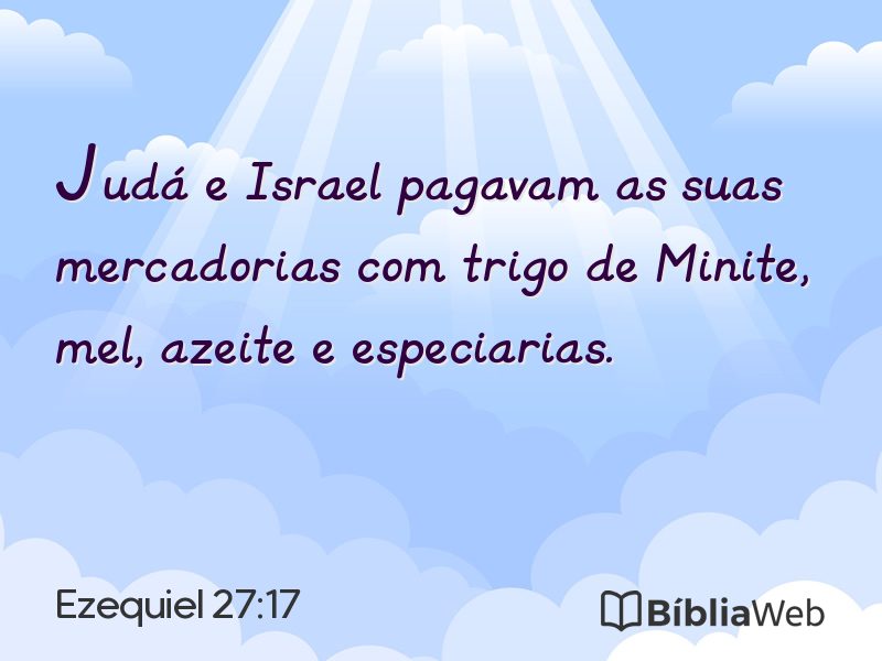 Ezequiel 27:17 em imagem para compartilhar