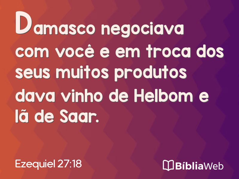 Ezequiel 27:18 em imagem para compartilhar