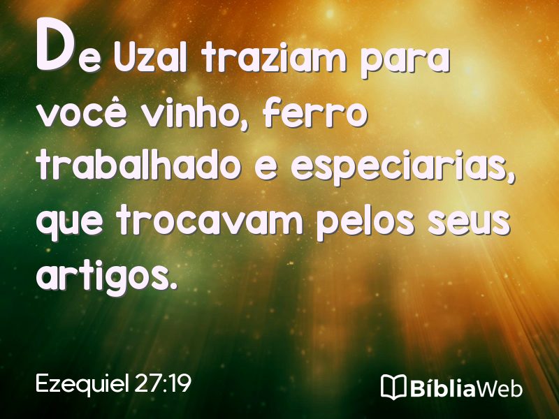 Ezequiel 27:19 em imagem para compartilhar