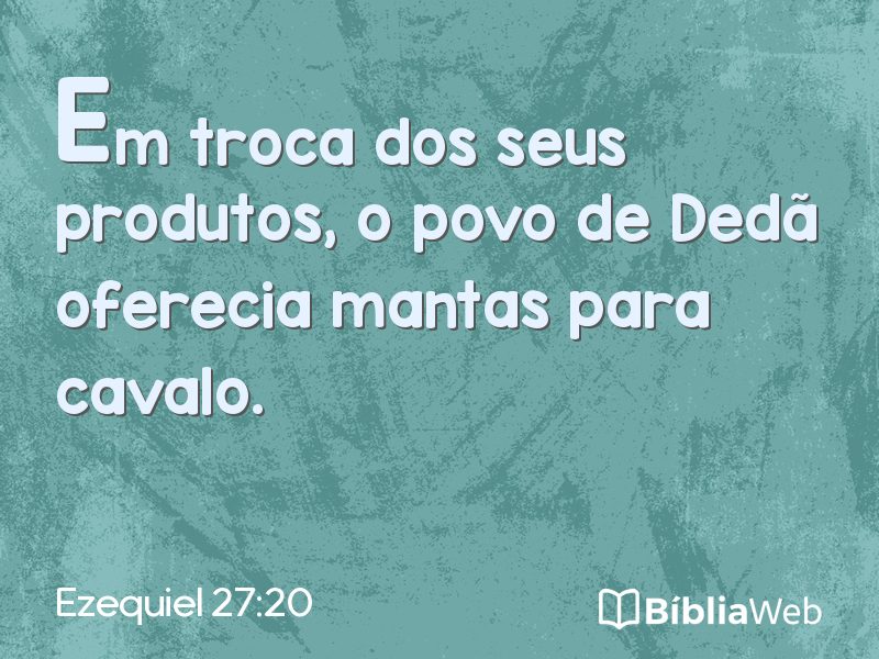 Ezequiel 27:20 em imagem para compartilhar