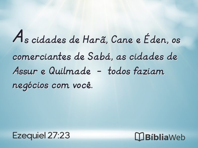 Ezequiel 27:23 em imagem para compartilhar